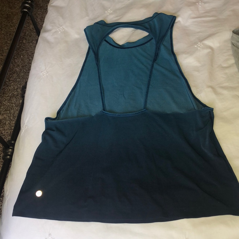 Lululemon🍋: tank top turquoise open back